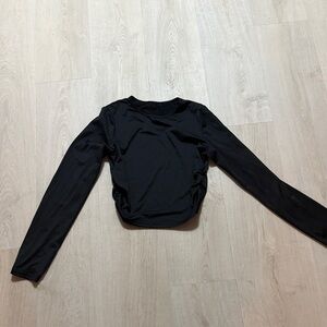 athletic synched black long sleeve